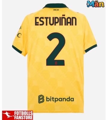 AC Milan Pervis Estupinan #2 Tredje Tröja 2025-26 Kortärmad